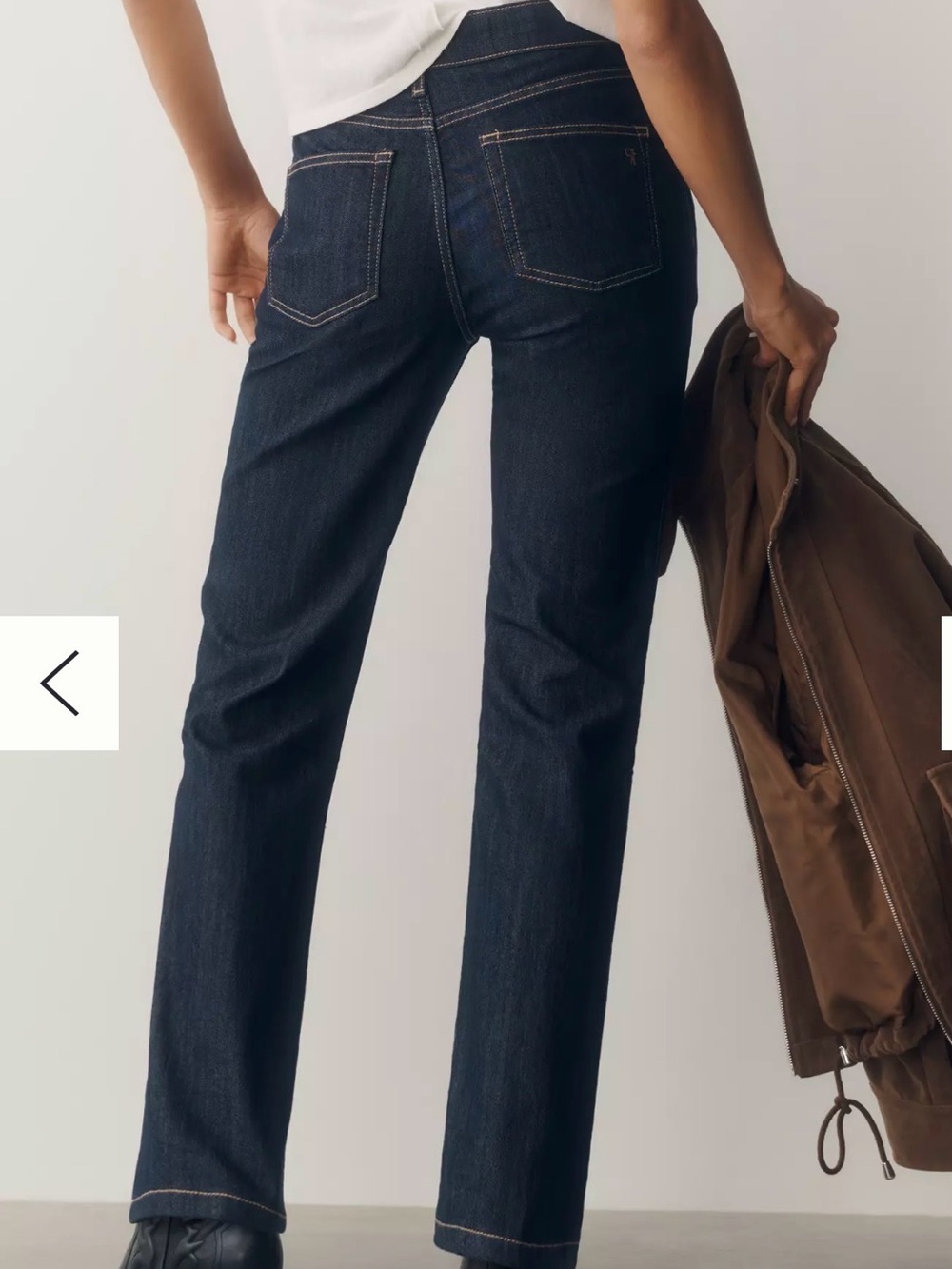 Pilot High Rise Seamed Straight Leg Jeans - Picture 3 of 8